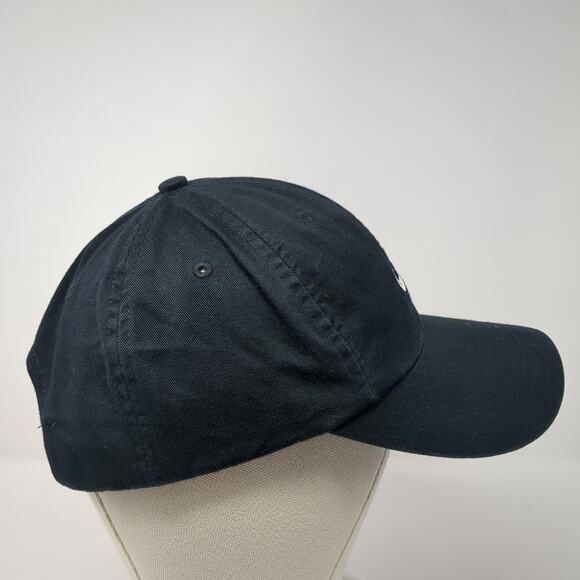 Nike Swoosh Slideback Hat Black Solid One Size Embroidered Vent Holes - Picture 5 of 10